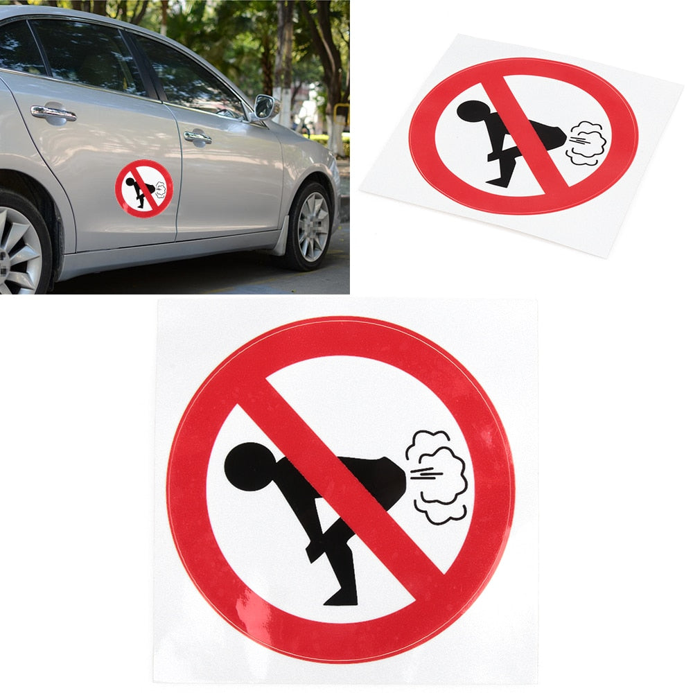 No Farting” Sign Funny Car Stickers