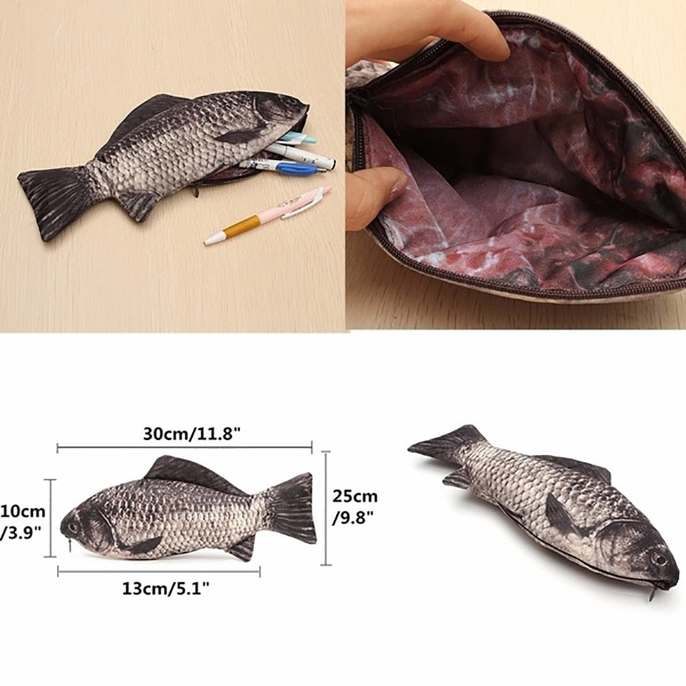 Realistic Fish-Shaped Funny Gift Pouch