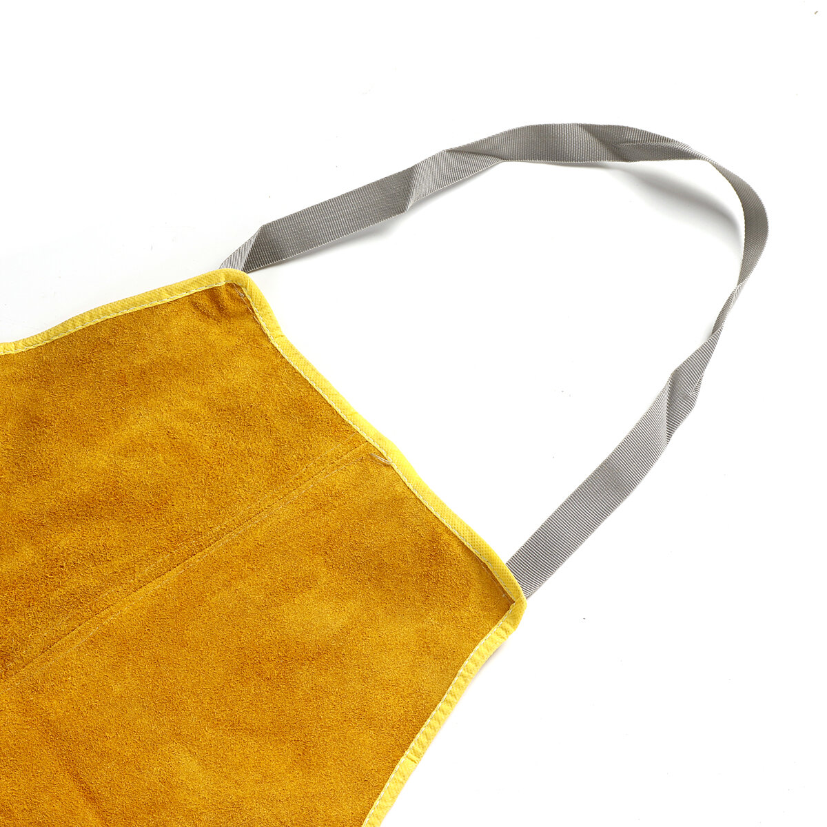 Thorn-Proof Yellow Leather Apron for Gardening and Welding