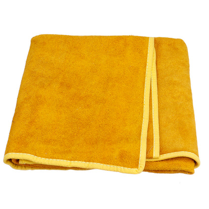 Thorn-Proof Yellow Leather Apron for Gardening and Welding