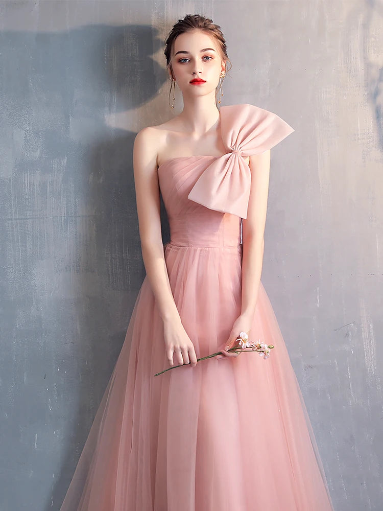 New pink sweat lady girl bridesmaid dress performance dress free shipping
