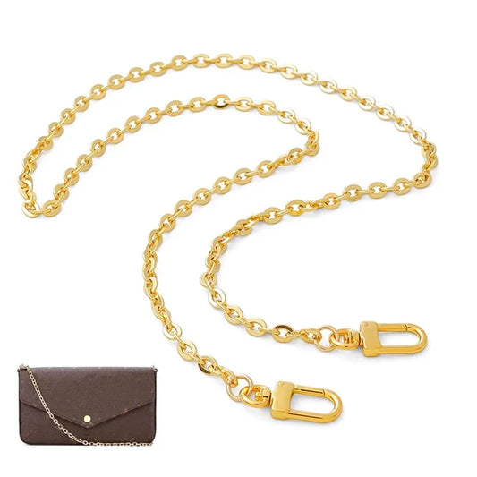 Shoulder Bag Chain Strap Gold Silver  Chain Luxury Handbag Strap Clutches Handles For Purse Handbags Diy Crafts Bag Accessories