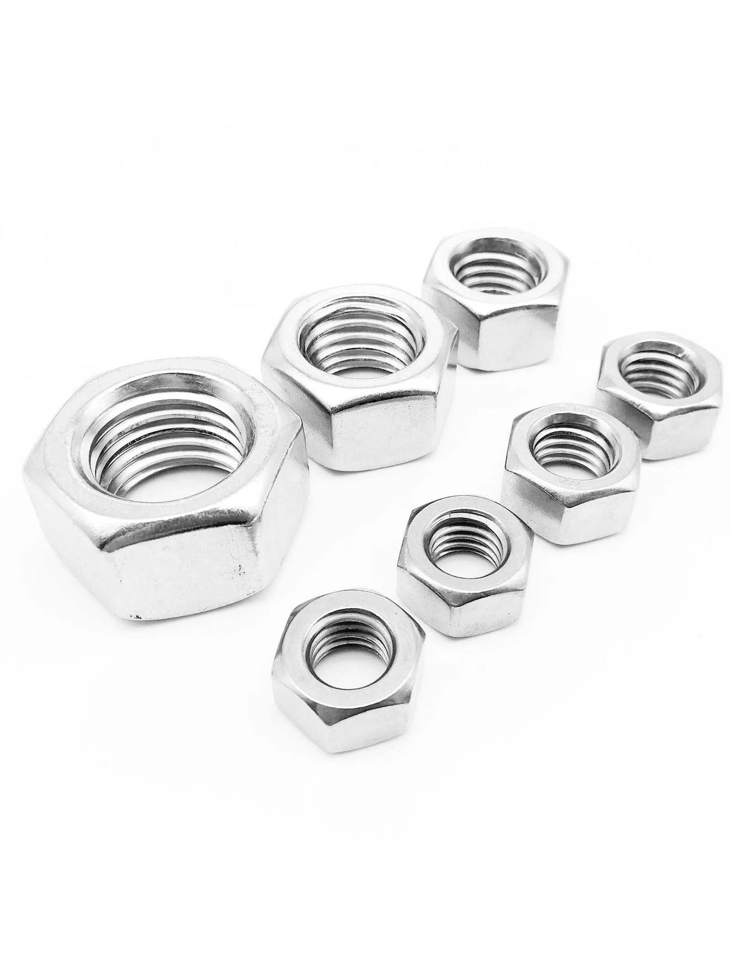 M1 M1.2 M1.4 M1.6 M2 M2.5 M3 M3.5 M4 M5 M6 M8 M10 M12 M16 M20 M24 DIN934 304 Stainless Steel Hex Hexagon Nut