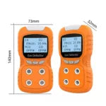 Portable 4-Gas Monitor: Digital Detector with Rechargeable Display and Alarm