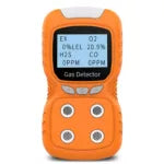 Portable 4-Gas Monitor: Digital Detector with Rechargeable Display and Alarm