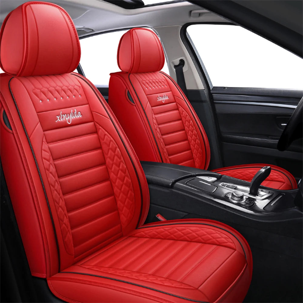 Comfortable Luxury Seating Four Season Universal Car Seat Cushion Protection Cover Quality Leather Car Seat Cover Protector