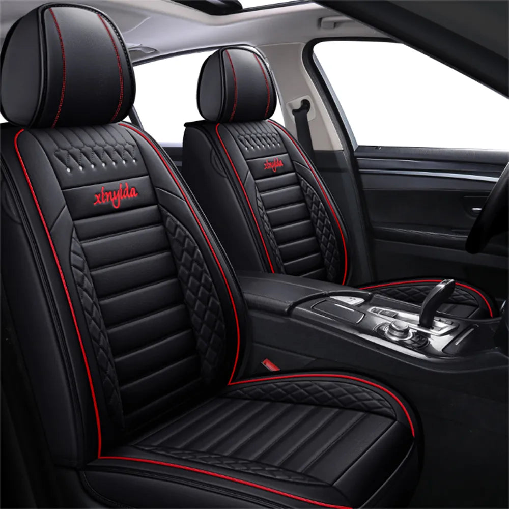 Comfortable Luxury Seating Four Season Universal Car Seat Cushion Protection Cover Quality Leather Car Seat Cover Protector