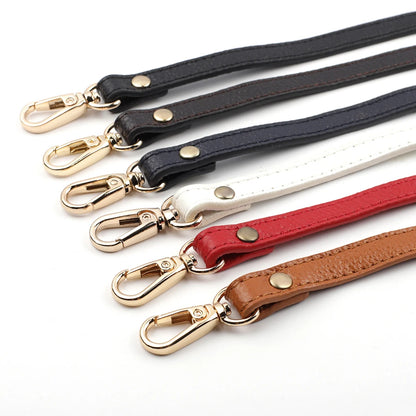 High Quality Genuine Leather Bags Strap Adjustable Replacement Crossbody Straps Gold Hardware for Women DIY Bag Accessories