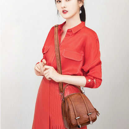 Multi-Functional Soft PU Leather Small Shoulder Bag For Women Vintage Fashion Crossbody Bag Female Purse Cell phone Handbag