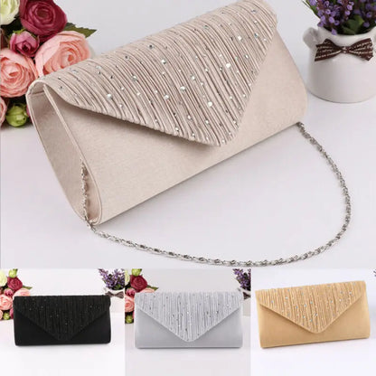 2019 The Newest Fashion Bags Suit More Clothing Women's Diamonte Envelope Clutch Shoulder Bag Purse Wedding Bridal Prom HandBags