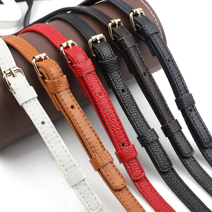 High Quality Genuine Leather Bags Strap Adjustable Replacement Crossbody Straps Gold Hardware for Women DIY Bag Accessories