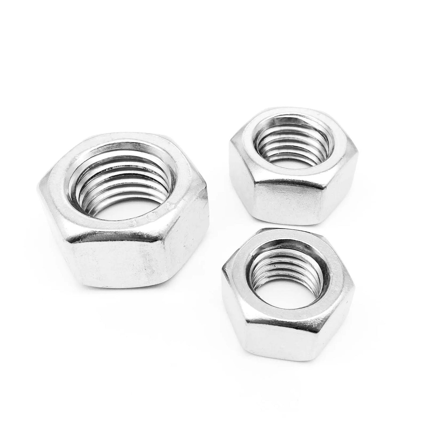 M1 M1.2 M1.4 M1.6 M2 M2.5 M3 M3.5 M4 M5 M6 M8 M10 M12 M16 M20 M24 DIN934 304 Stainless Steel Hex Hexagon Nut