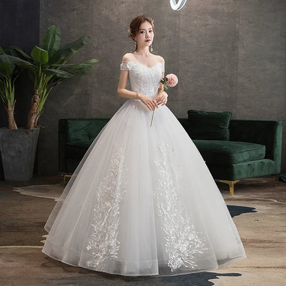 Wedding Dress 2023 New Sexy V-neck Ball Gown Princess Vintage Wedding Dresse Luxury Lace Wedding Gowns Plus Size