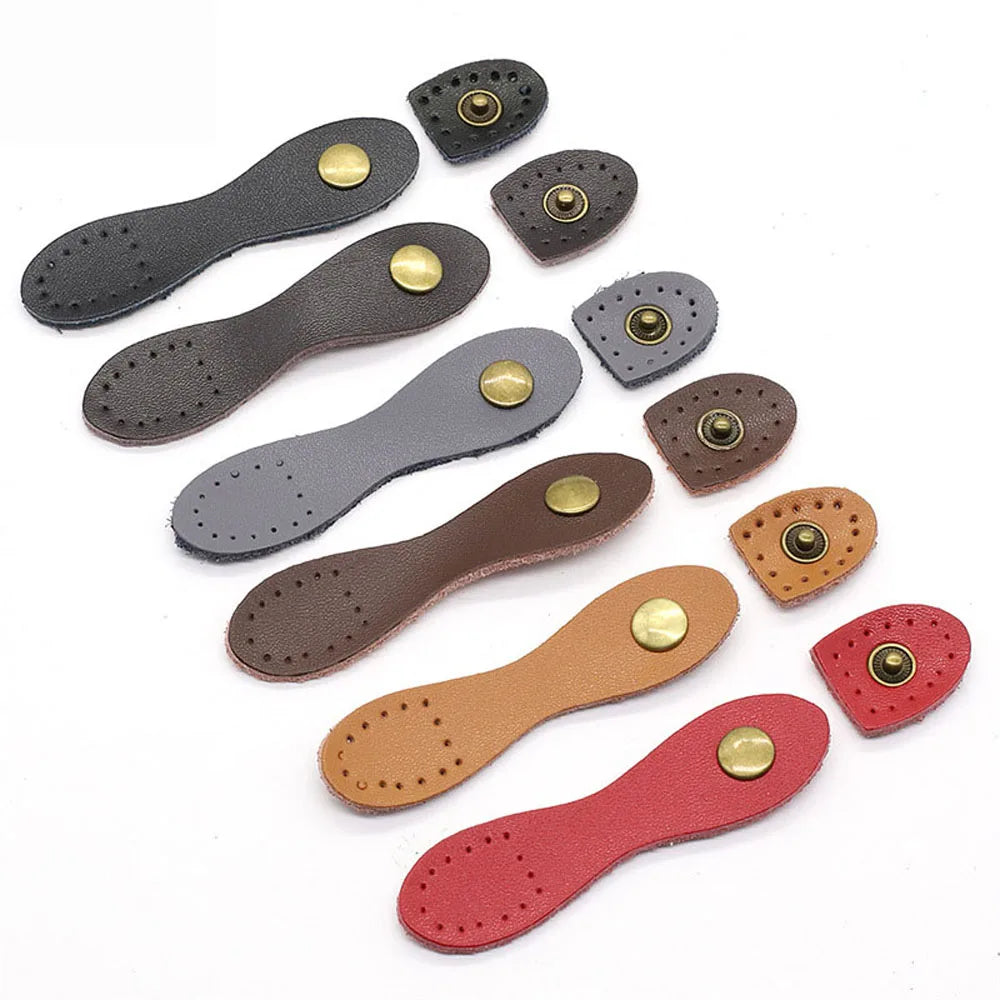 Fashion Leather Bag Buckle Handmade Buttons Wallet Hasp Clasp Buckle Card Pack Buckle for DIY Handbag Accessories