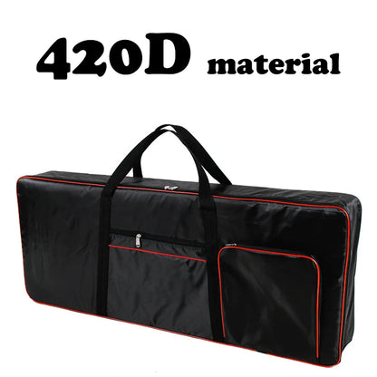 420D/600D Thickened Nylon 61 Key Keyboard Backpack Instrument Bag Waterproof Electronic Piano Cover Case for Electronic Organ