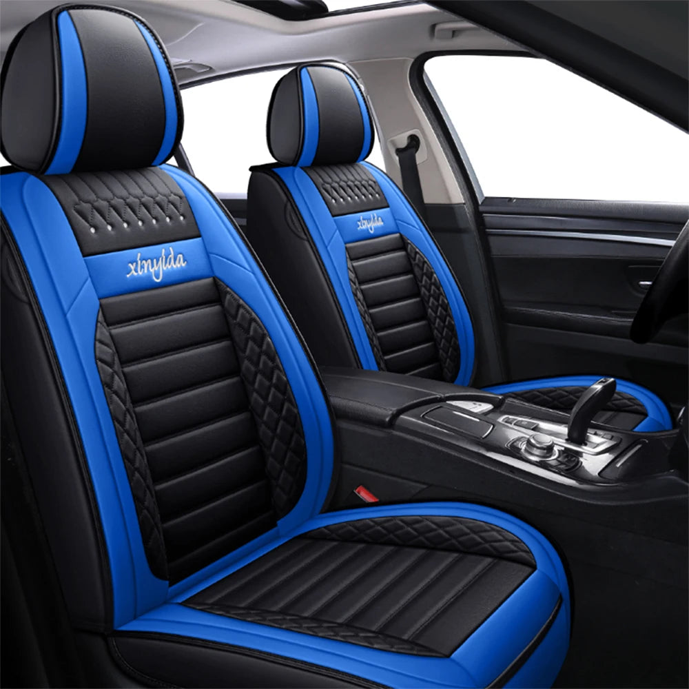 Comfortable Luxury Seating Four Season Universal Car Seat Cushion Protection Cover Quality Leather Car Seat Cover Protector