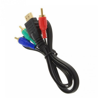 High-Definition TV Audio Video Converter – HDMI to 3 RCA Cable Connector