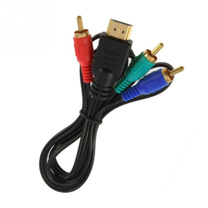 High-Definition TV Audio Video Converter – HDMI to 3 RCA Cable Connector