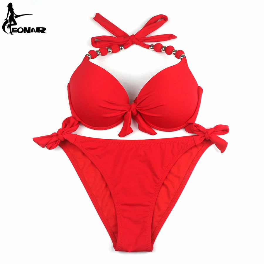 EONAR Women Bikini Offer Combined Size Swimsuit Push Up Bikini Sets Brazilian Bathing Suits Plus Size Swimwear Female XXL