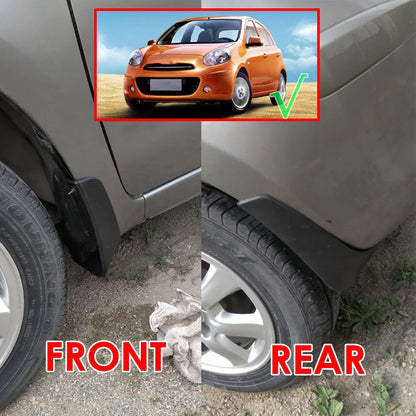 For Nissan Micra / March K13 2010 2011 2012 2013 Front Rear Car Mud Flaps Mudflaps Splash Guards Mud Flap Mudguards Fender