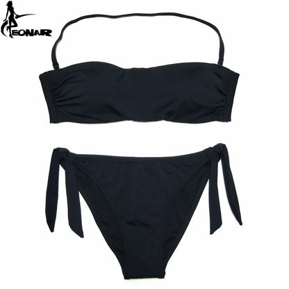 EONAR Bandeau Bikinis 2022 Women Swimsuit Push Up Brazilian Bikini Set Swimwear Female Bathing Suits Maillot De Bain Swimming