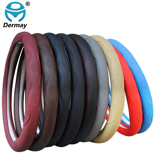 9 Colors Car Steering Wheel Cover Universal Volant Braid on the Steering-wheel Fashion Non-slip Funda Volante Auto Car Styling