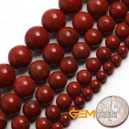 Round Red Jaspers Beads natural stone beads DIY loose beads for jewelry making Strand 15" Free Shipping