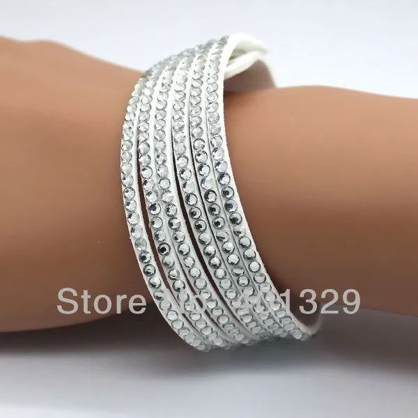 TYO Popular Purple Leather Bracelet Woman! Good Fashion Jewelry Classic Bangles Free Shipping! Wholesale!