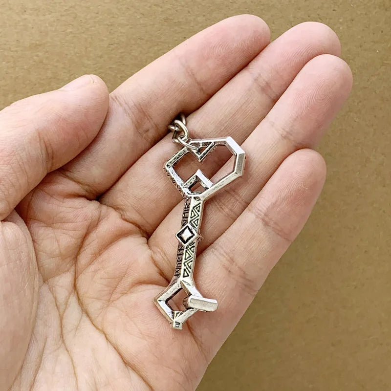 Stainless Steel Hobbit Thorin Key Chain Lonely Mountain LOTR Fashion Jewelry Fan Gift High Quality