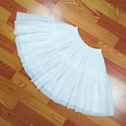 Short Dress Cosplay Petticoat Ball Gown Underskirt Chiffon Tow Bones Lolita Petticoat Ballet Rockabilly Crinoline