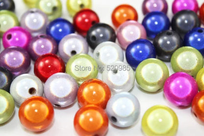 Top Quality 4 6 8 10 12mm Mixed Color 3D Illusion Miracle beads Acrylic Spacer beads   NO.MB01