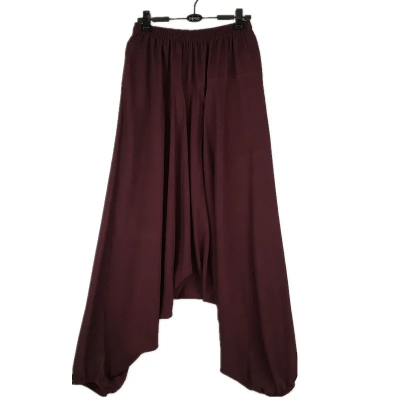 2024 Casual harem plants,loose women casual trousers,wide leg pants,pantskirt,  -  woman Big crotch pants,bloomers