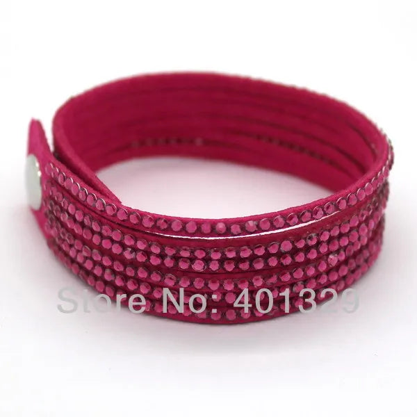 TYO Popular Purple Leather Bracelet Woman! Good Fashion Jewelry Classic Bangles Free Shipping! Wholesale!