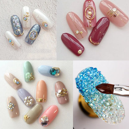 MSHARE 3D Top Coat UV LED Gel Rhinestones No Wipe Topcoat Without Sticky Layer Water Drop 50ml