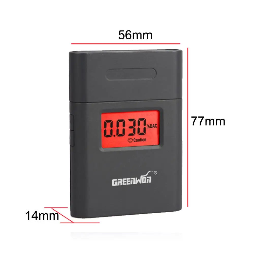 Police Alcohol Tester Professional Digital LCD Display Screen Breathalyzer Detector 838