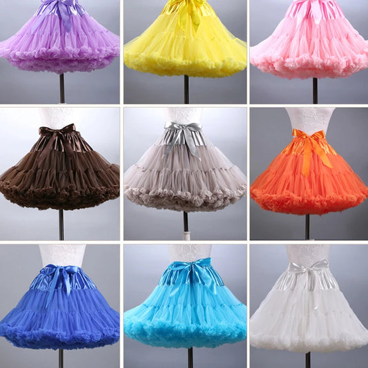 Hot Sale Women Mini Petticoat Tulle Puffy Short Vintage Wedding Bridal Petticoat Underskirt Rockabilly Tutu