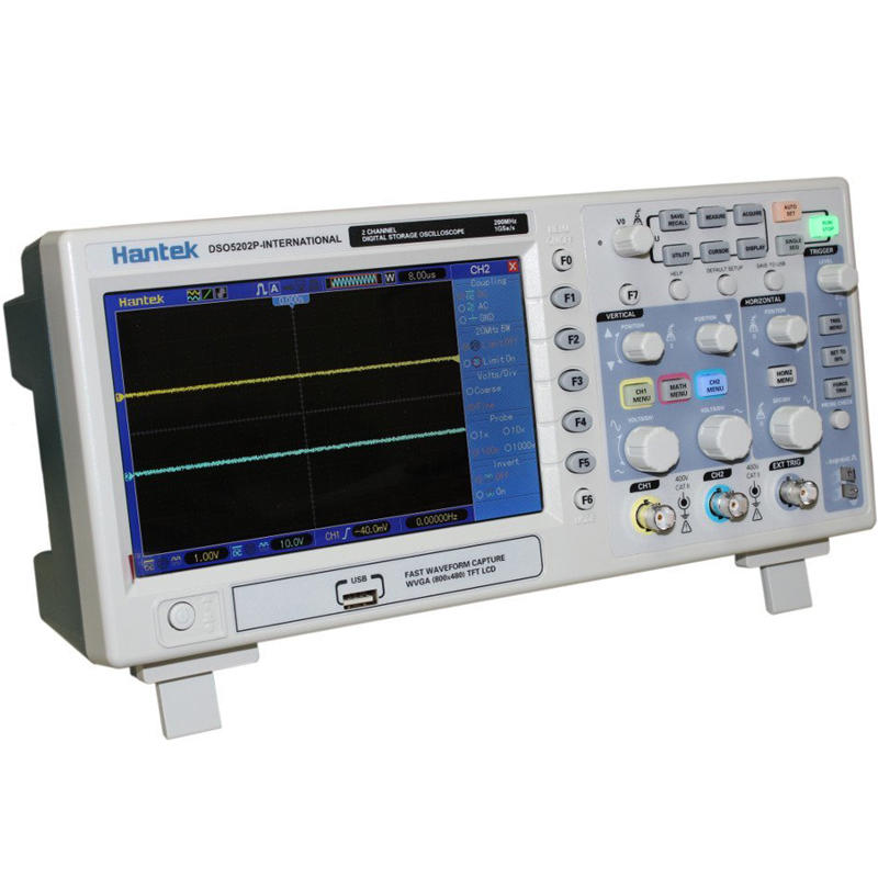 Portable Hantek DSO5202P Digital Oscilloscope – 200MHz, 2 Channels