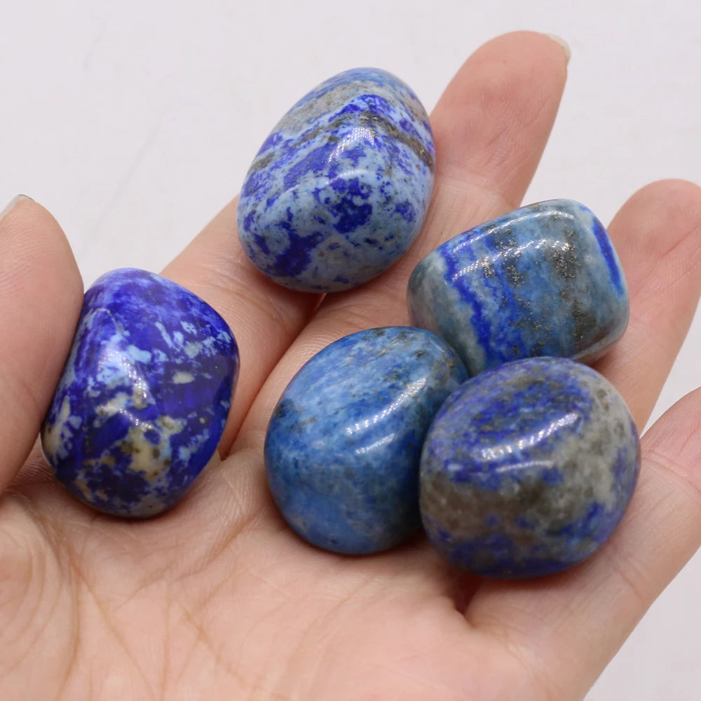 Lapis Lazuli Ornament Natural Semi-precious Stones  Irregular Shape Fish Tank Garden Decoration DIY Jewelry Accessories 20-30MM