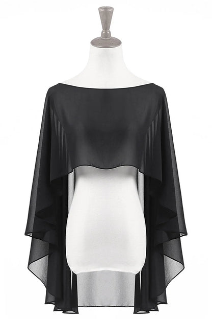 Women Soft Capes Wedding Jacket Chiffon Shrug Bridal Bolero Long Shawl and Wraps