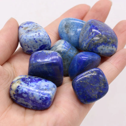 Lapis Lazuli Ornament Natural Semi-precious Stones  Irregular Shape Fish Tank Garden Decoration DIY Jewelry Accessories 20-30MM