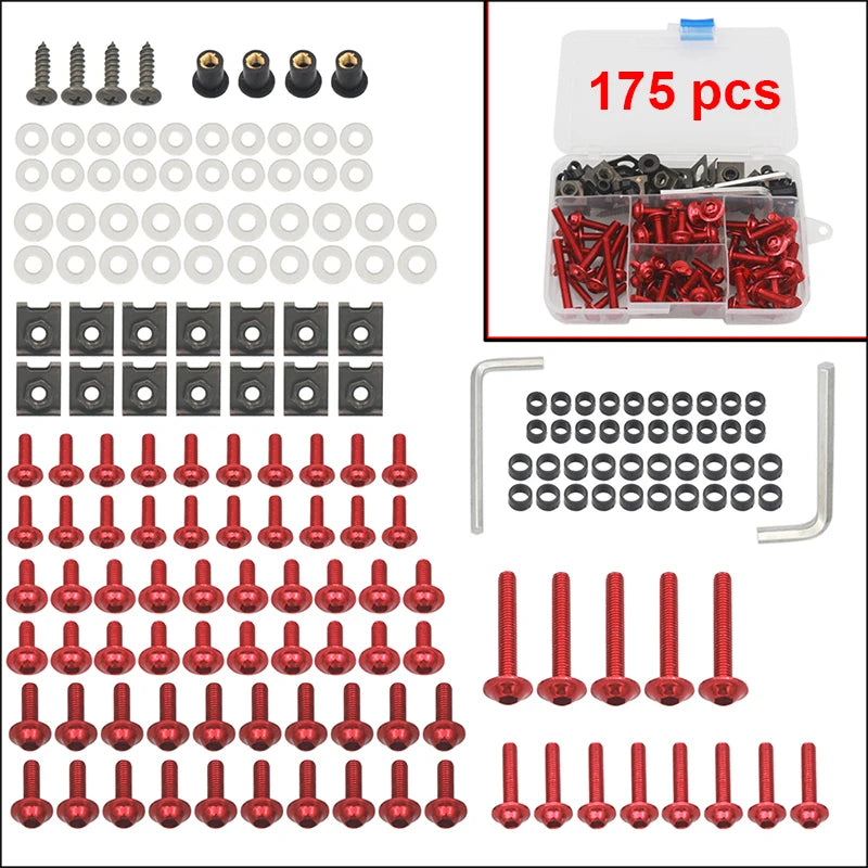 For Yamaha Fjr 1300 Fjr1300 Xjr1300 Drag Star Virago 535 Remo Hobby Smax Jog Motorcycle Fairing Bolts Kit Bodywork Screws Nut