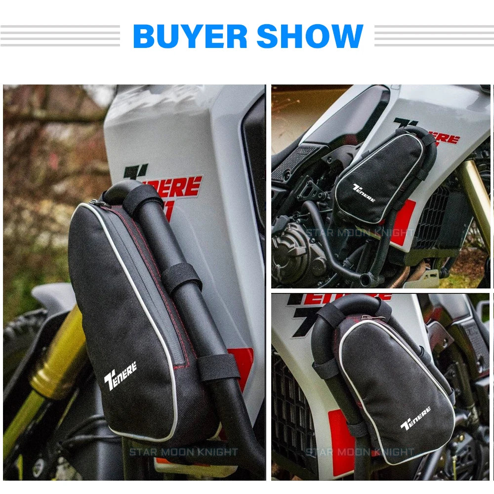 Motorcycle Frame Crash Bars Waterproof Bag Original Bumper Repair Tool Placement Bag Fit For YAMAHA TENERE 700 Tenere700 XTZ 700