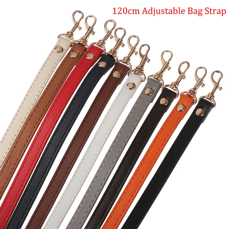 1PC 120cm Long PU Leather Shoulder Bag Handle Purse Strap Handbags Belt Strap Women Handle Strap DIY Handmade Replacement