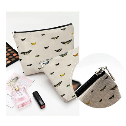 Roomy Cosmetic Bag Cute Cartoon Cat Print Fashion Women Makeup Bags Waterproof Cosmetics Bag Travel Lady Washing Toiletry Tote