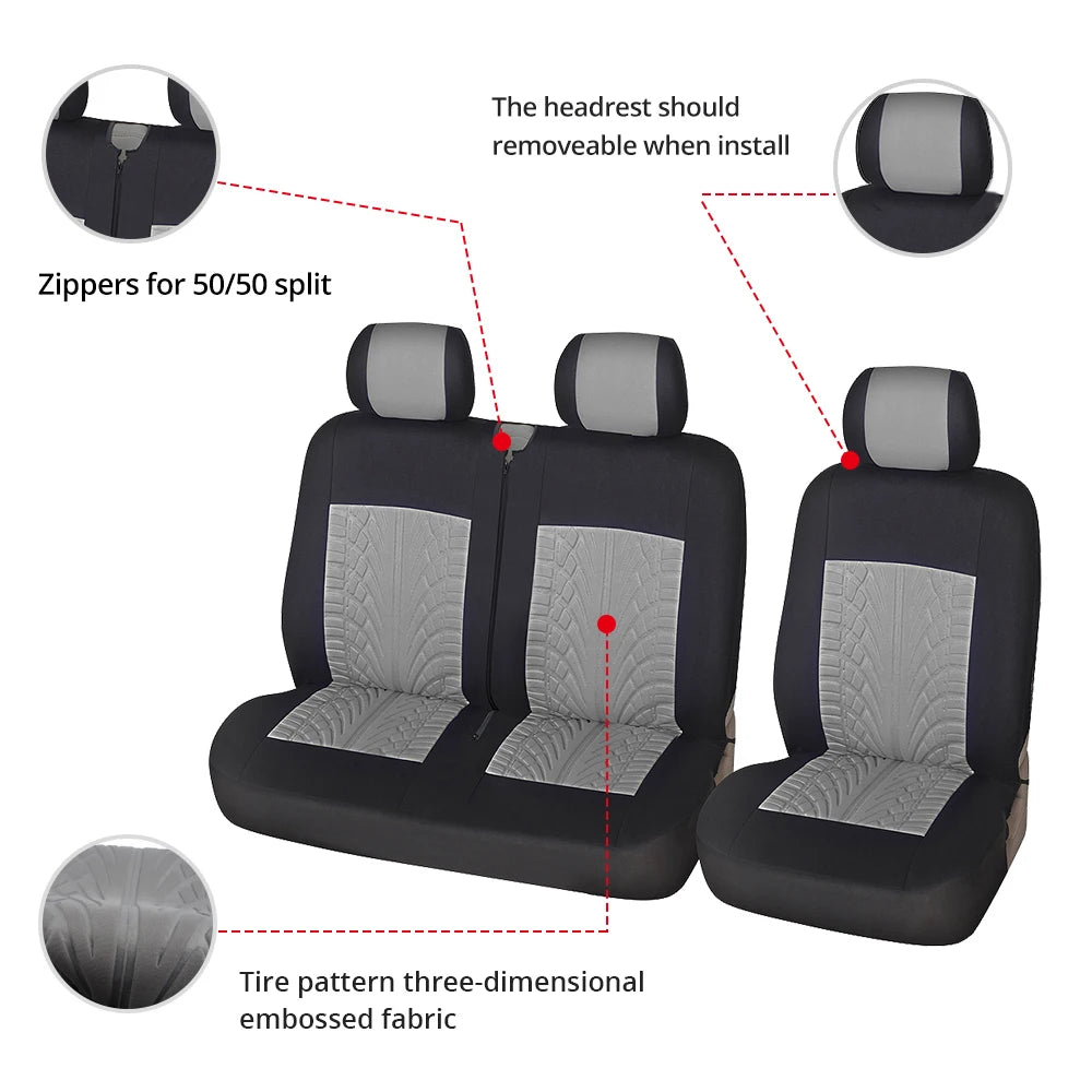 High Quality Car Seats Covers Universal Covers Car Interior Suitable for Two Rows of Seats (Double Front Seats and 2+1 Seats)