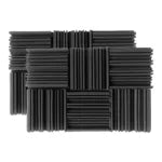 High-Density Acoustic Studio Foam Panels, Fire Retardant, 12pcs