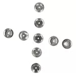 Stainless Steel Jingle Bells, Pack of 50, for Handbell and Church Tambourine