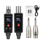 Wireless Microphone System, 2.4GHz UHF with XLR Transmitter and Receiver