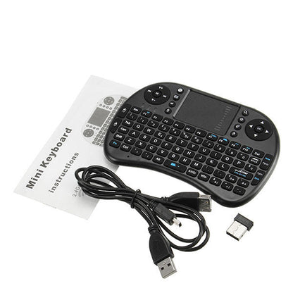 Ipazzport I8 Mini Keyboard – Wireless, Rechargeable with Touchpad, Italian Version