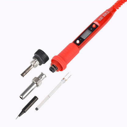 JCD 80W Soldering Iron Kit – Adjustable Temperature, Digital Multimeter, Auto Ranging LCD, Rework Tools